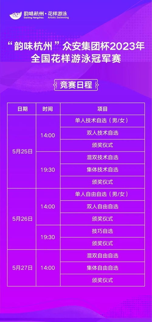 杭州首秀，巔峰對決！國內(nèi)頂尖花樣游泳賽事本周四盛大啟幕